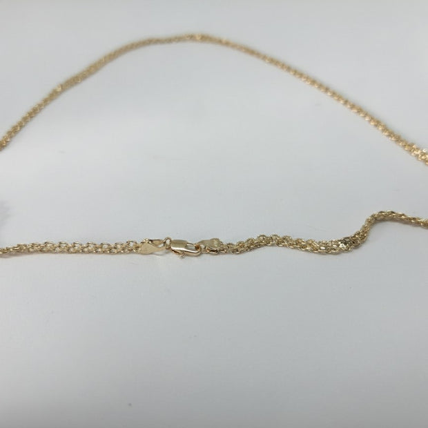 Cadena Chinesca Diamantada 3.8MM*60CM - fondo verde