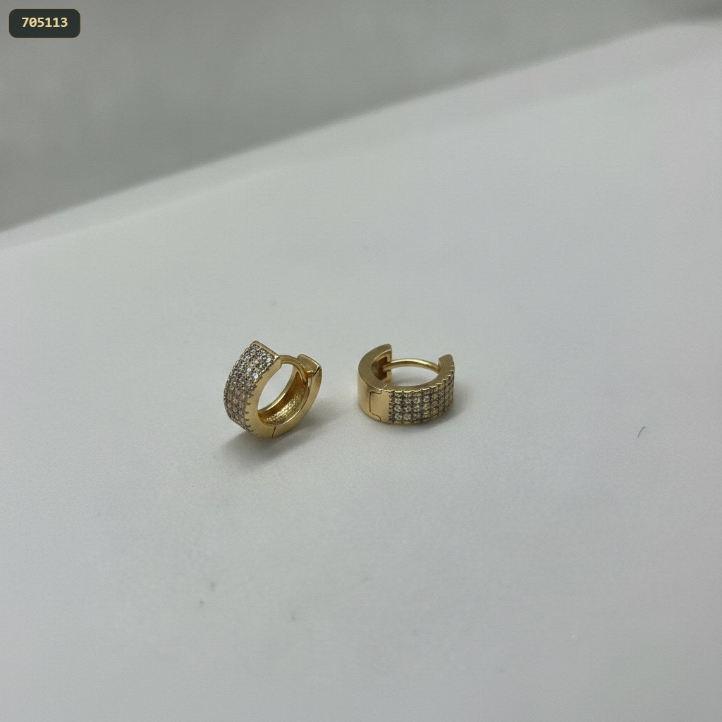 Candonga Hoggie Lineal Microzircones X4 12.1MMD - fondo verde