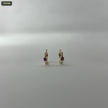 Arete Argolla 15MM con Solitario Topacio - fondo blanco