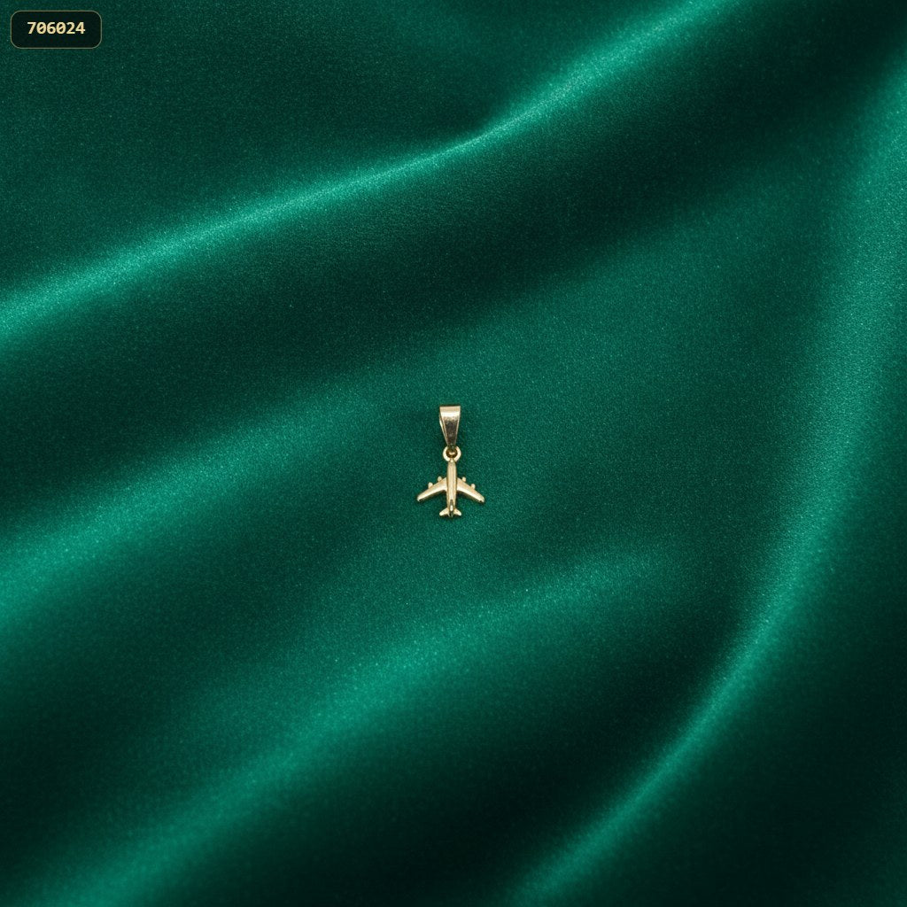 Dije Avion Mini - fondo verde
