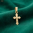 Dije Cruz Trinidad Cristo 15MM - fondo verde