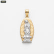 Dije Silueta Virgen Guadalupe 3.5CM - fondo blanco
