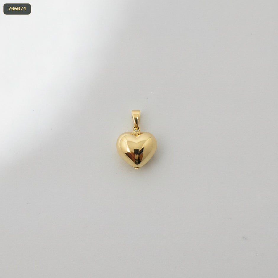 Dije Corazon Popocho 10MM - fondo blanco