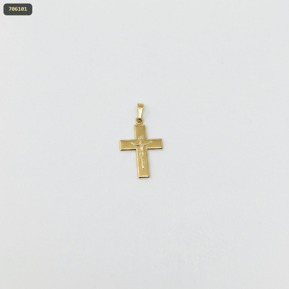 Dije Cruz Inri - fondo blanco