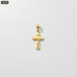 Dije Cruz Cristo Trinidad 24*10MM - fondo blanco