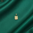Dije Placa Letra L - fondo verde