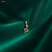 Dije Serpiente Puntos Zircones - fondo verde