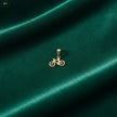 Dije BISICLETA15*12MM Ruedas Black - fondo verde