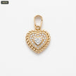 Dije Corazon Cristal Borde Detalles Lt 11*21MM - con modelo