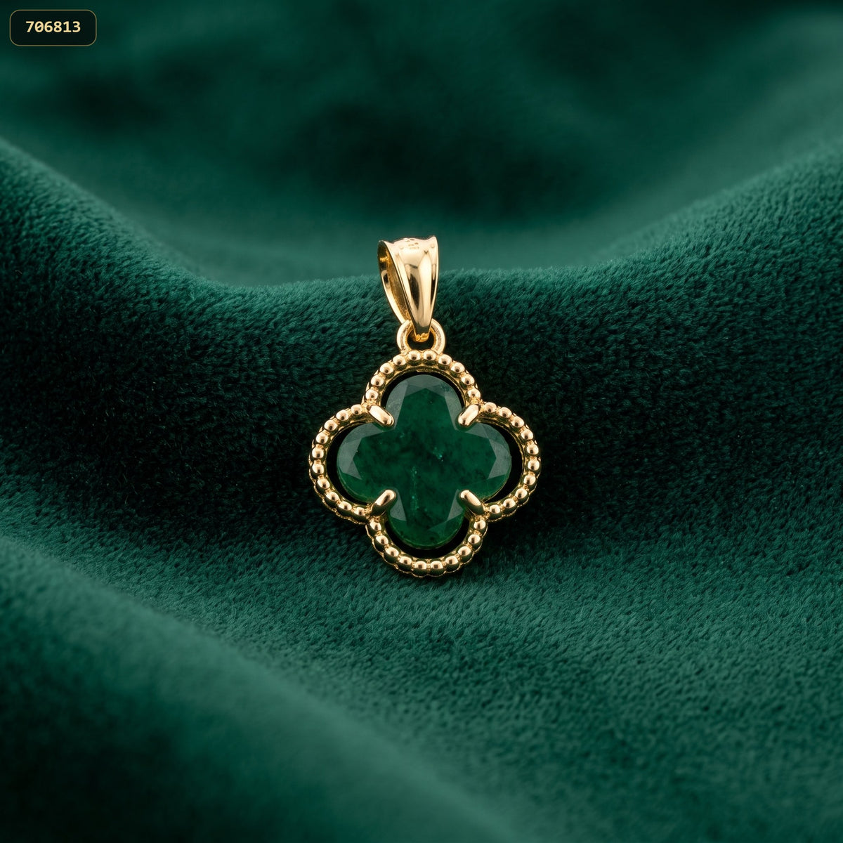 Dije Trebol Acrilico Colores 13*10MM - fondo verde