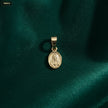 Dije Medalla Sagrado Corazon de Jesus 8*6 - fondo verde