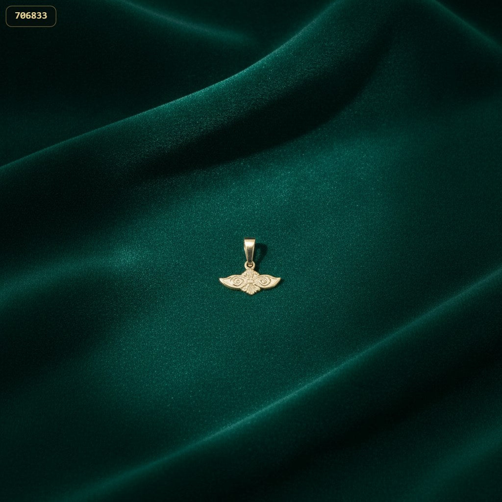 Dije Ojos de Santa Lucia - fondo verde