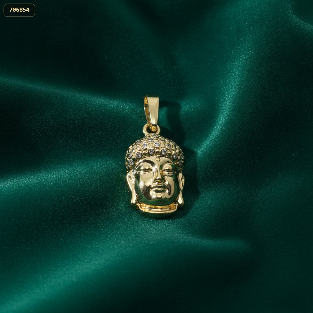Dije Buda 27*12MM - fondo verde