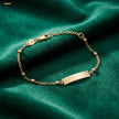 Pulsera Eslabones 1*14CM/PLACA Lisa 4.6*20MM Balin 3MM - fondo verde