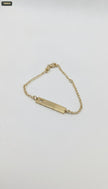 Pulsera Placa Silueta Corazon 14CM - fondo blanco