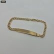 Pulsera Placa Tejido Cubana 21CM 5MM - fondo blanco
