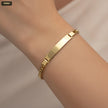 Pulsera Placa Tejido Cubana 21CM 5MM - con modelo
