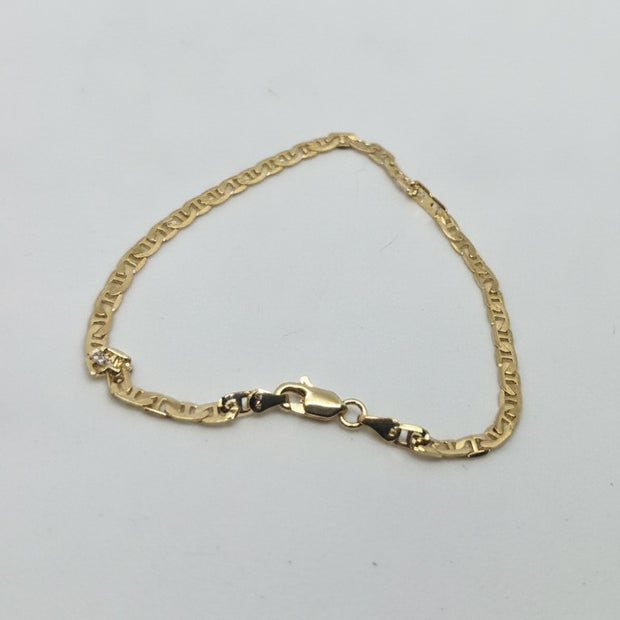 Pulsera Escalera 2.5MM 20CM - fondo blanco
