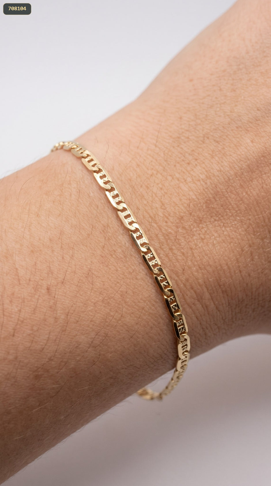 Pulsera Escalera 2.5MM 20CM - con modelo