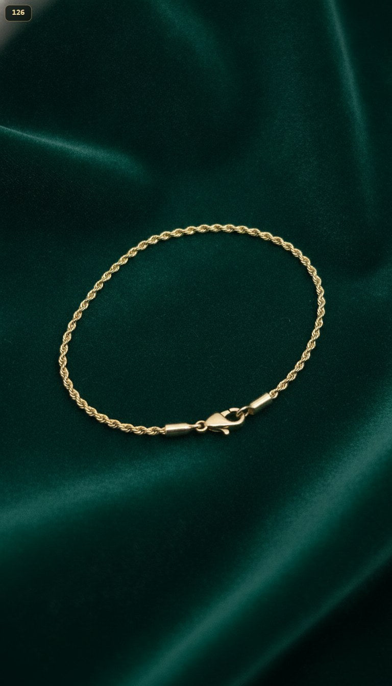 Pulsera Lazo 1.4MM 18CM - fondo verde
