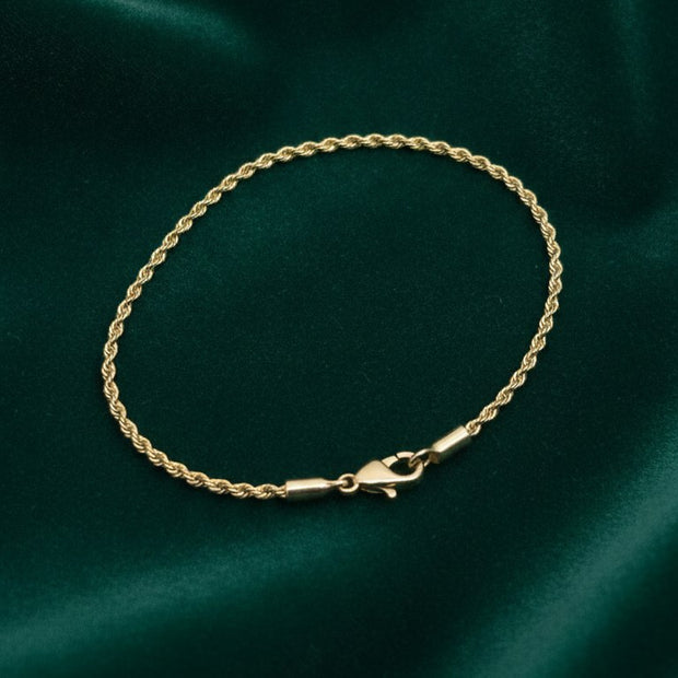 Pulsera Lazo 1.4MM 18CM - fondo verde