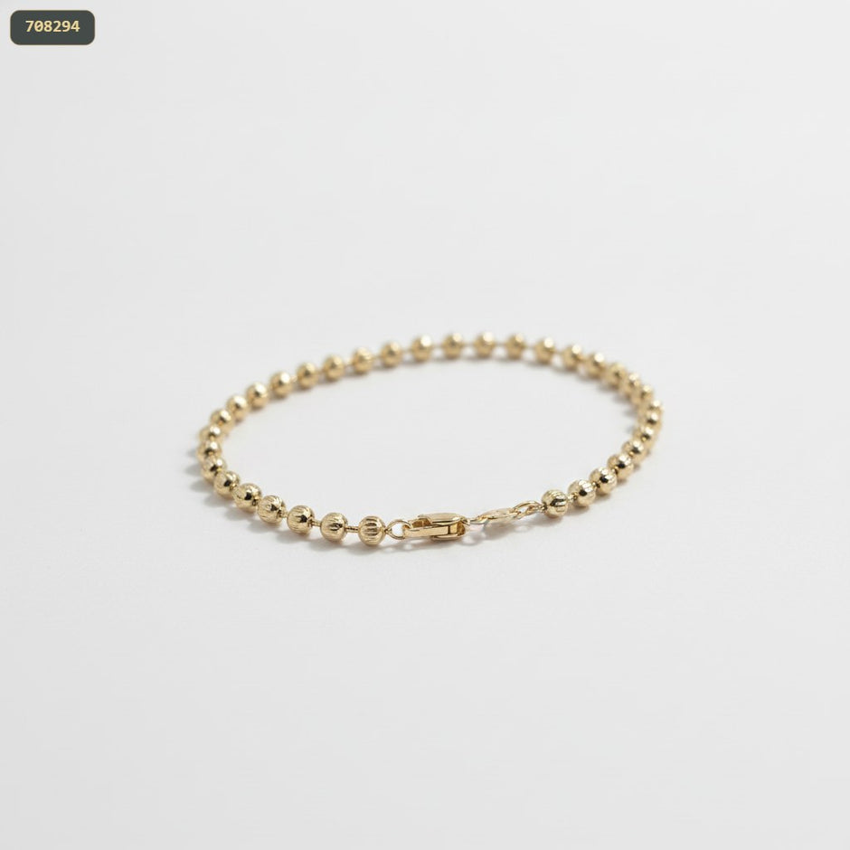 Pulsera Militar Diamantada 4MM 21CM - fondo blanco
