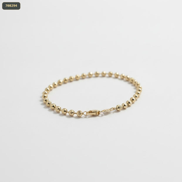 Pulsera Militar Diamantada 4MM 21CM - fondo blanco