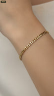Pulsera Cubana 5MM - con modelo
