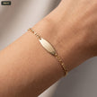 Pulsera 3X1 con Placa Ovalada 13CM - con modelo