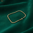 Pulsera Militar Balin Facetado 4MM 21CM - fondo verde