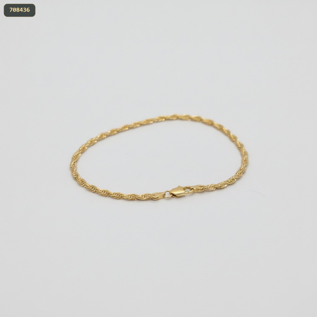 Pulsera Tipo Palito Torcido 21CM 3MM - fondo blanco