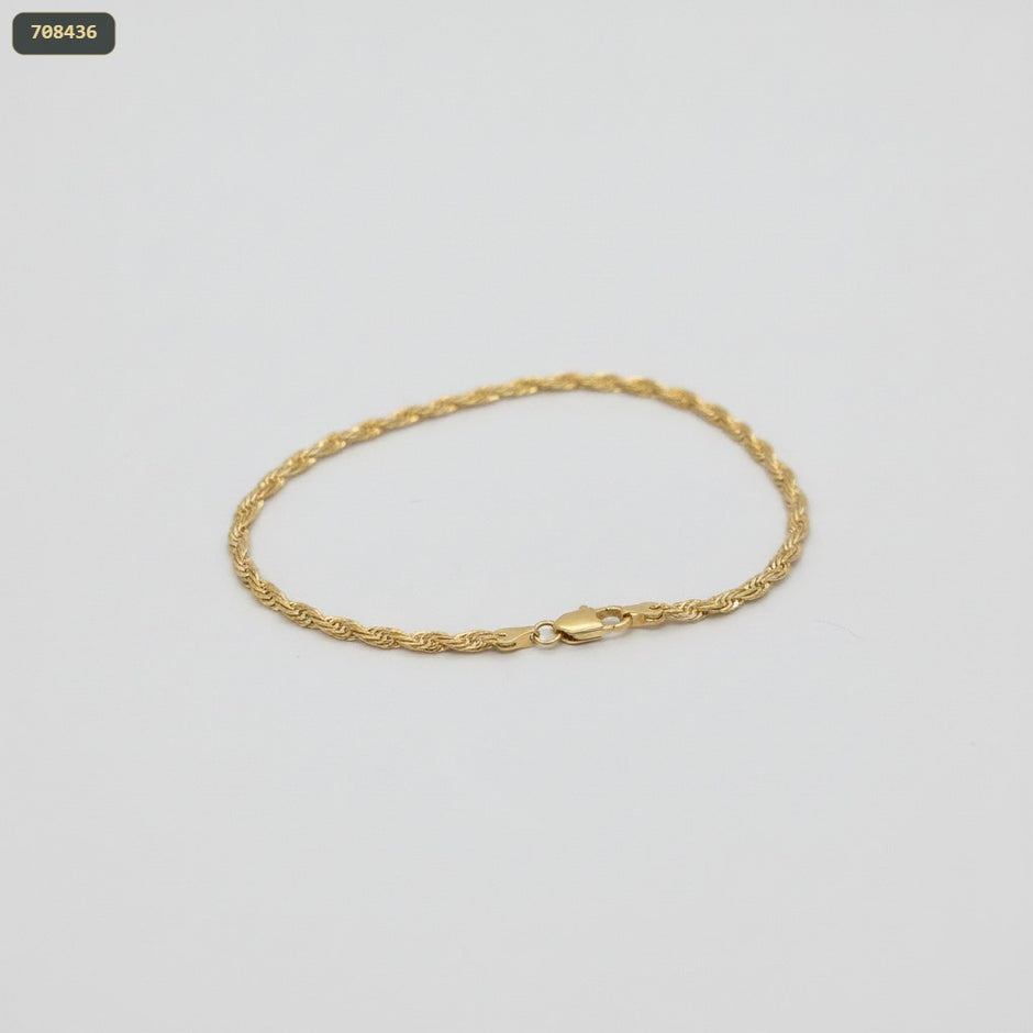 Pulsera Tipo Palito Torcido 21CM 3MM - fondo blanco