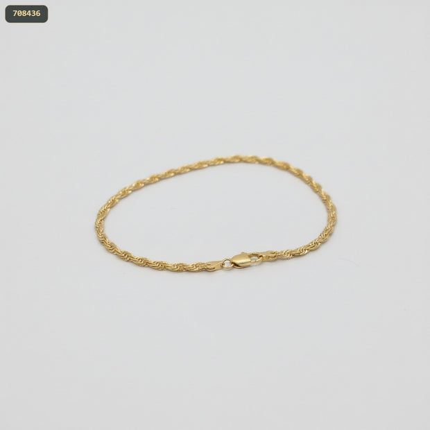 Pulsera Tipo Palito Torcido 21CM 3MM - fondo blanco