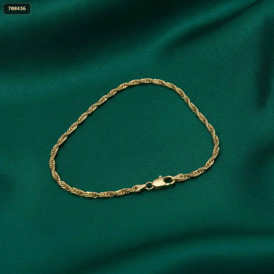 Pulsera Tipo Palito Torcido 21CM 3MM - con modelo
