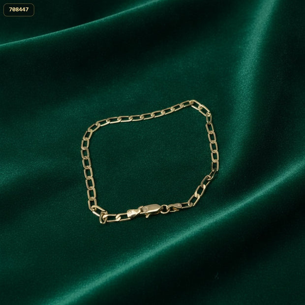 Pulsera Eslabon 3MM*20CM - fondo verde