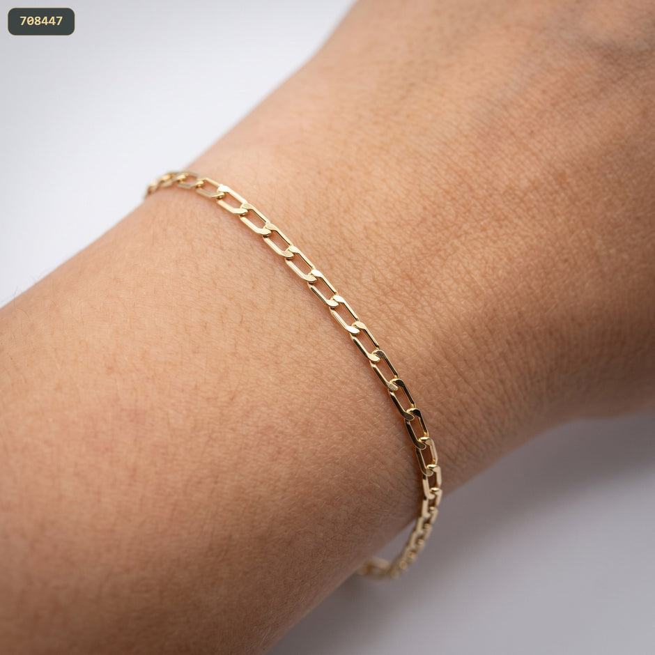 Pulsera Eslabon 3MM*20CM - con modelo