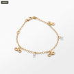Pulsera 3 Infinitos 10MM con 2 Zircones - fondo blanco