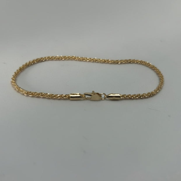 Pulsera Cordon Diamantado 2.5MM*21CM - fondo verde