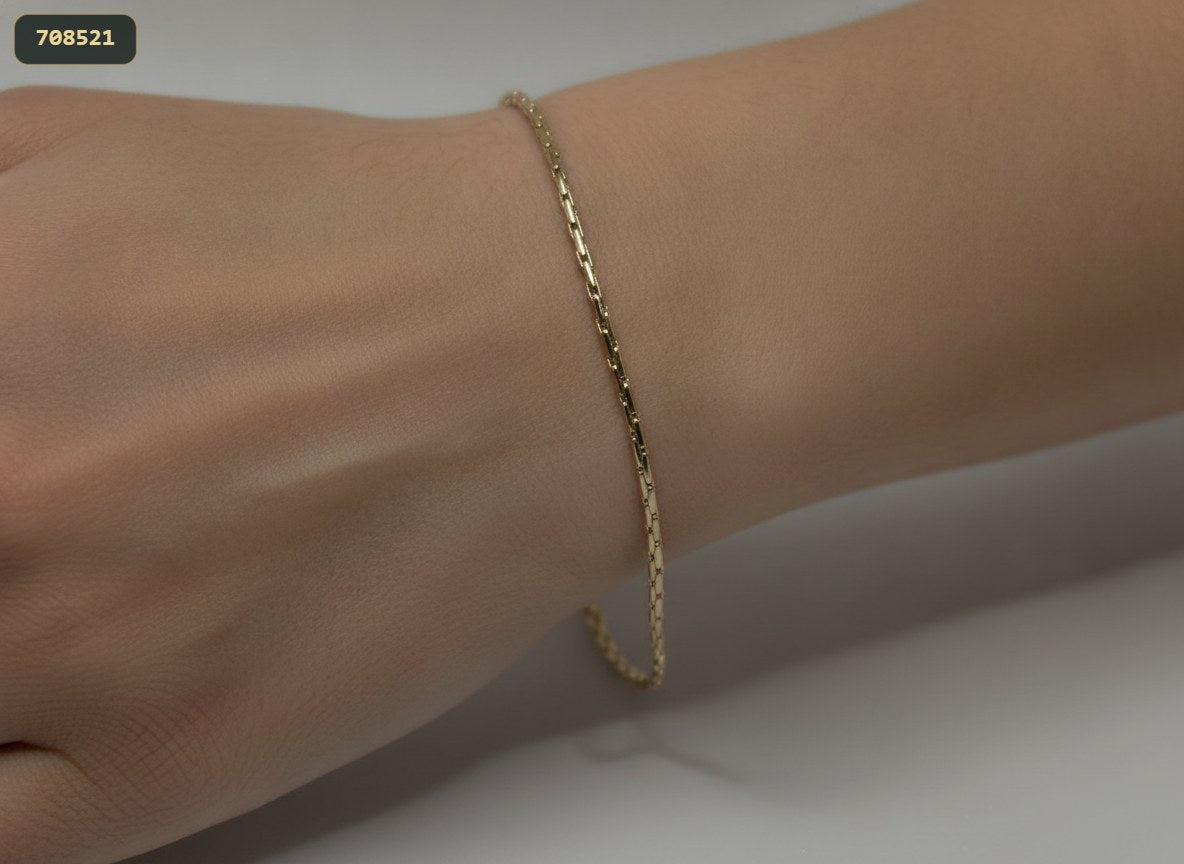 Pulsera Balin Diamantada 2.6MM*18CM - fondo blanco