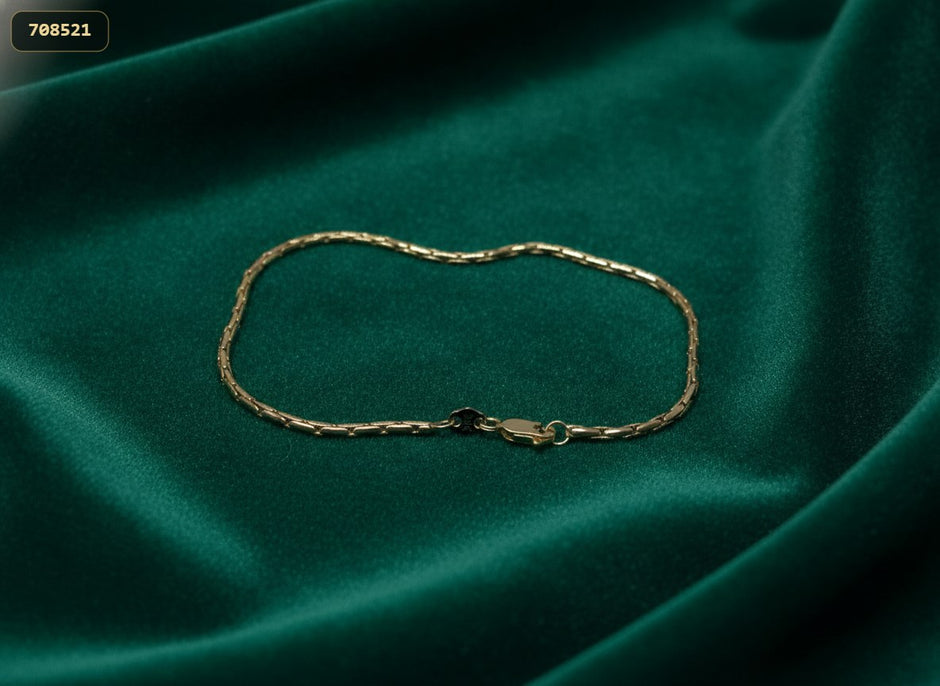 Pulsera Balin Diamantada 2.6MM*18CM - fondo verde