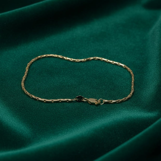 Pulsera Balin Diamantada 2.6MM*18CM - fondo verde