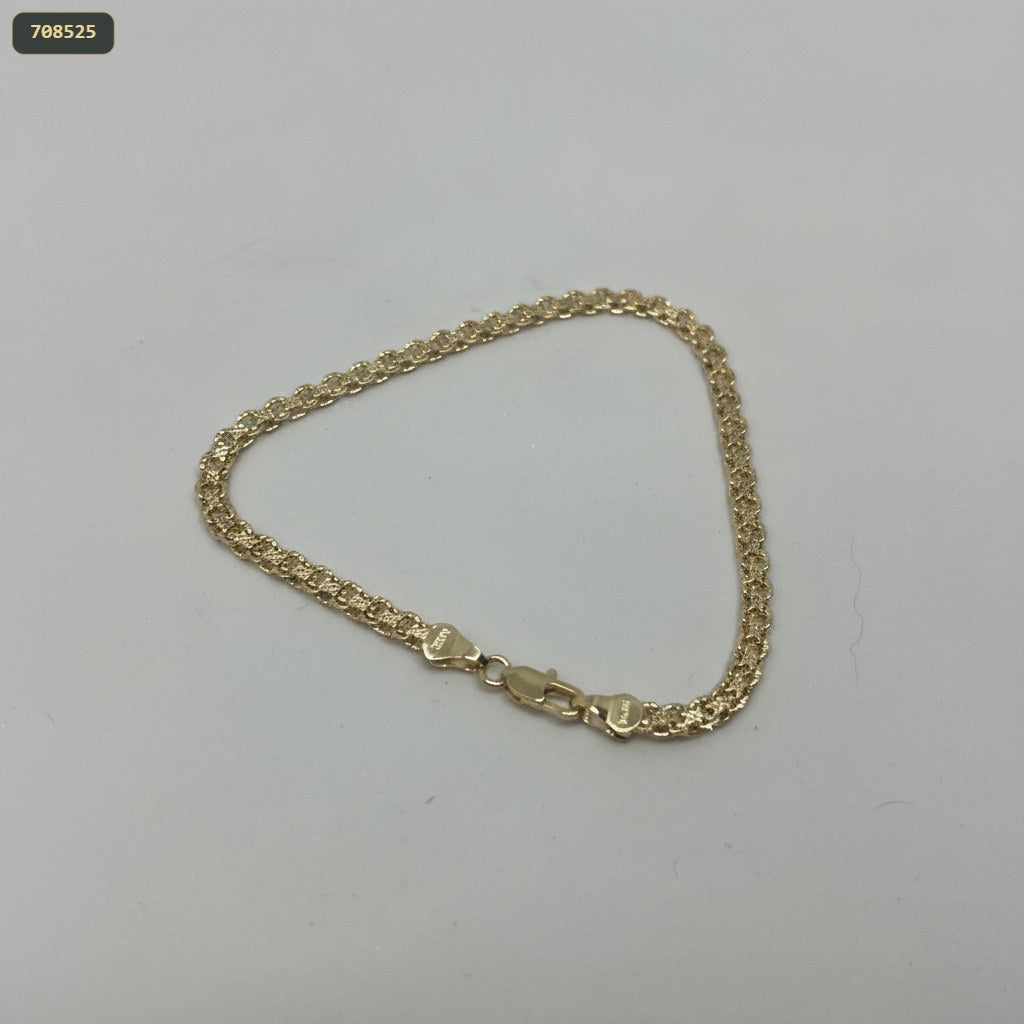 Pulsera Chinesca Diamantada 3.8MM*20CM - fondo blanco