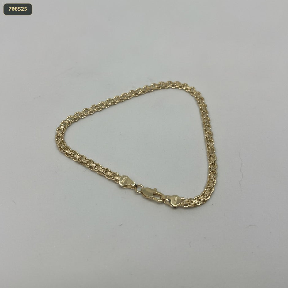 Pulsera Chinesca Diamantada 3.8MM*20CM - fondo blanco