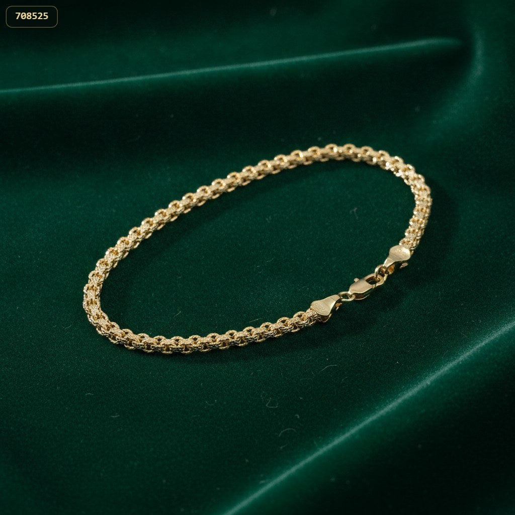 Pulsera Chinesca Diamantada 3.8MM*20CM - fondo verde