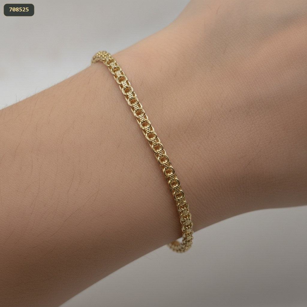 Pulsera Chinesca Diamantada 3.8MM*20CM - con modelo