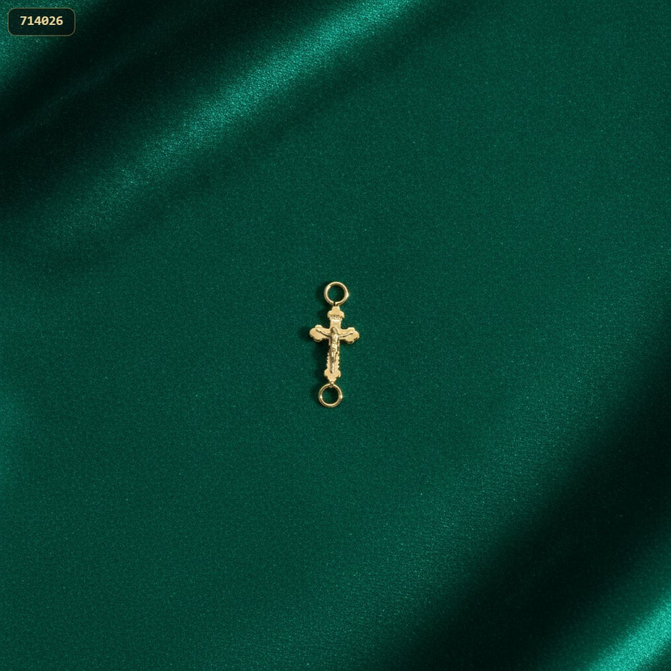 Separador Cruz Trinidad Cristo 15MM - fondo verde