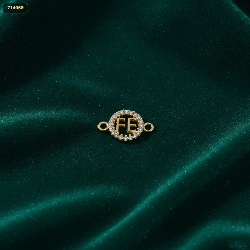 Separador Fe Borde Zircon 19*12MM - fondo verde