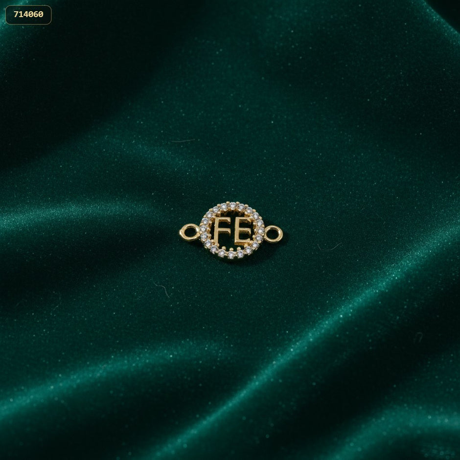Separador Fe Borde Zircon 19*12MM - fondo verde