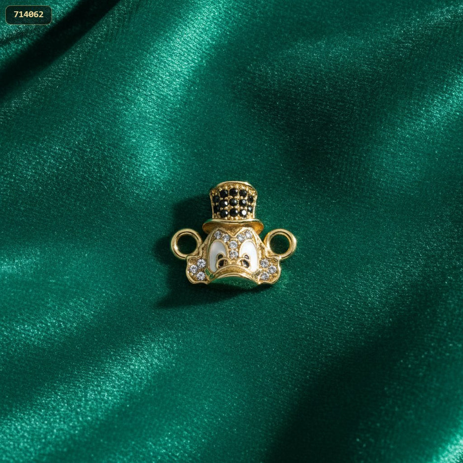 Accesorio Tio Scrooge Tachonado Cristal/negro 2 Arg Lt 15X - fondo verde