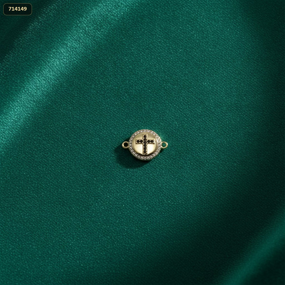 Separador Cruz Cristal Lt 18*13MM - fondo verde